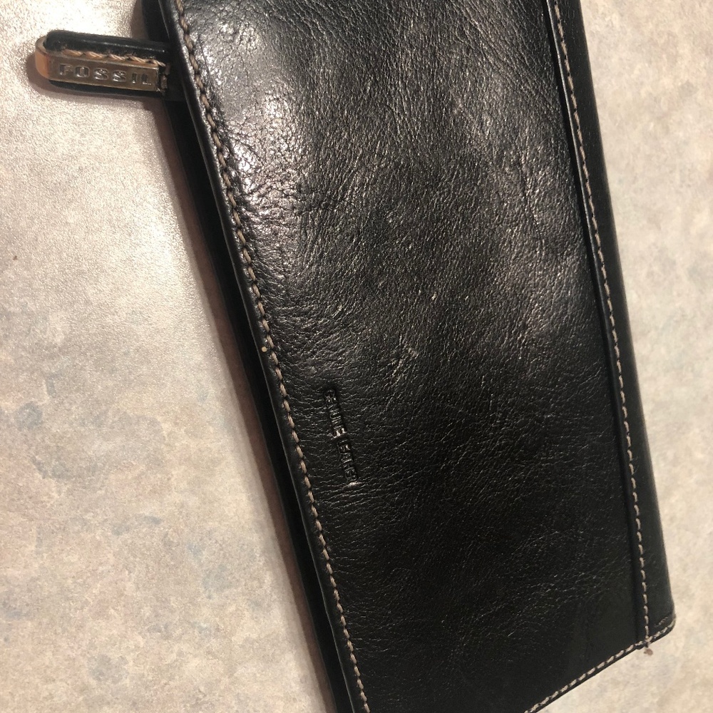 Fossil Black Leather Wallet